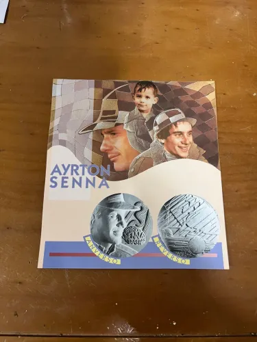 Papel do lançamento  Ayrton Senna, casa da moeda do Brasil 