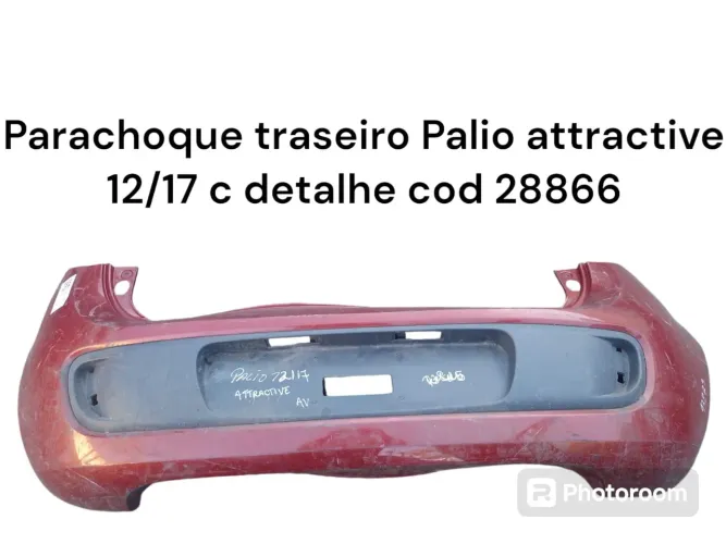 Parachoque traseiro Palio Attractive 12/17 cod 28866