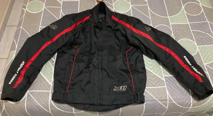 Jaqueta X11 First Preta e Vermelha Tamanho M Motociclista