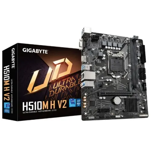 Placa Mãe Gigabyte H510M H V2, DDR4, LGA1200, mATX, M.2 NVMe