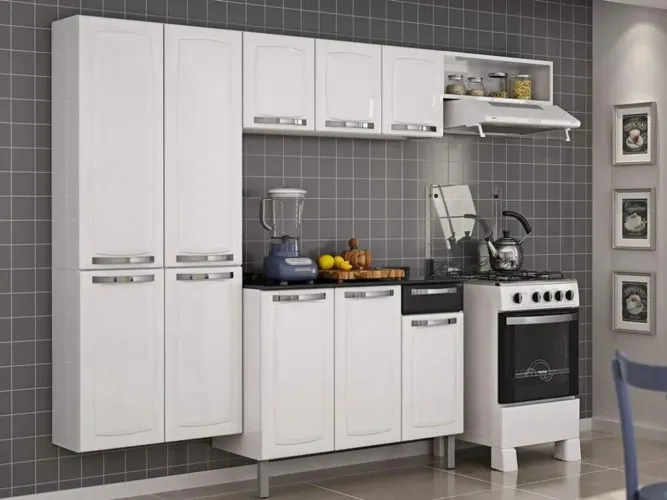 Armário cozinha 4 peças Itatiaia aço dicasabh
