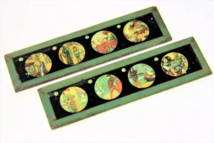 Placas de Filme de Cinema Mudo Estatico Pathé - Europa Anos 1890