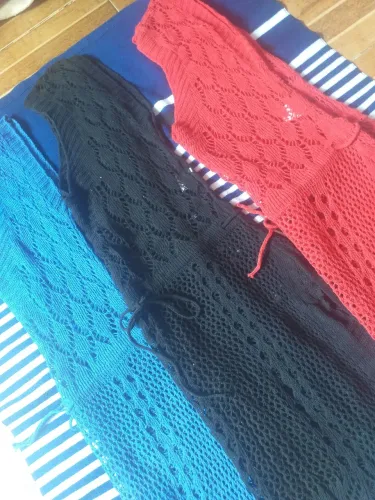 Saídas de praia em crochê 3 por 90.00