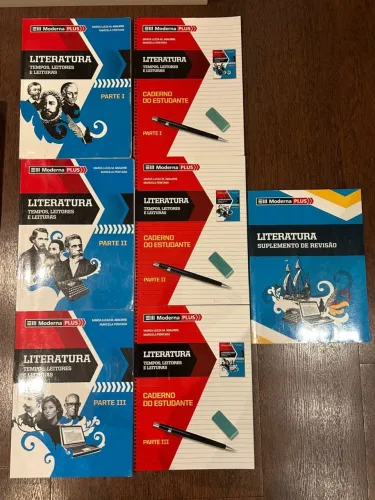 Box com 7 livros literatura para ensino médio