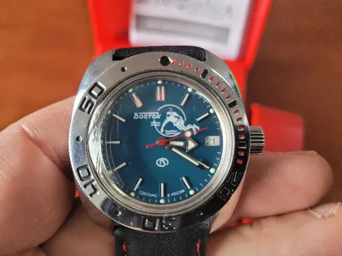 Relogio Vostok Amphibia Automático - Scuba Dude Verde (impecável)