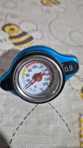 Tampa de radiador com medidor de temperatura 0.9 bar 