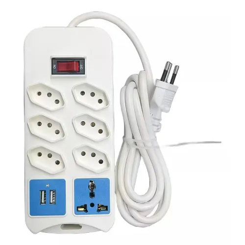 Filtro de Linha Extensão Elétrica 7 Tomadas Régua Bivolt