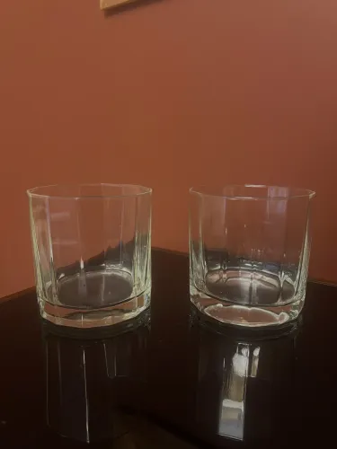 2 copos de whisky de vidro
