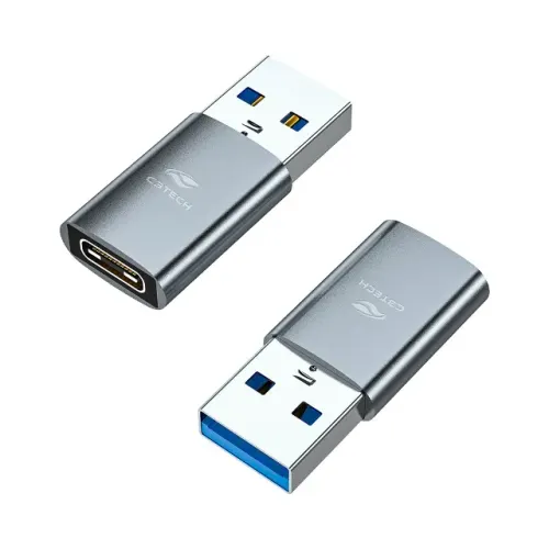 Adaptador OTG USB-A Macho para USB-C Fêmea C3Tech OTG-10 - WZetta