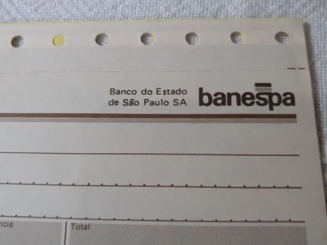 Banco Banespa comprovante de depósito