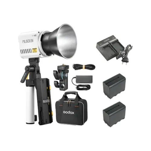 Kit Iluminador Led Godox Ml60ii Bicolor + Ak-b01 + Baterias