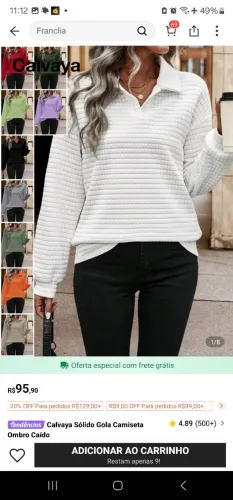 Blusa de frio Shein P
