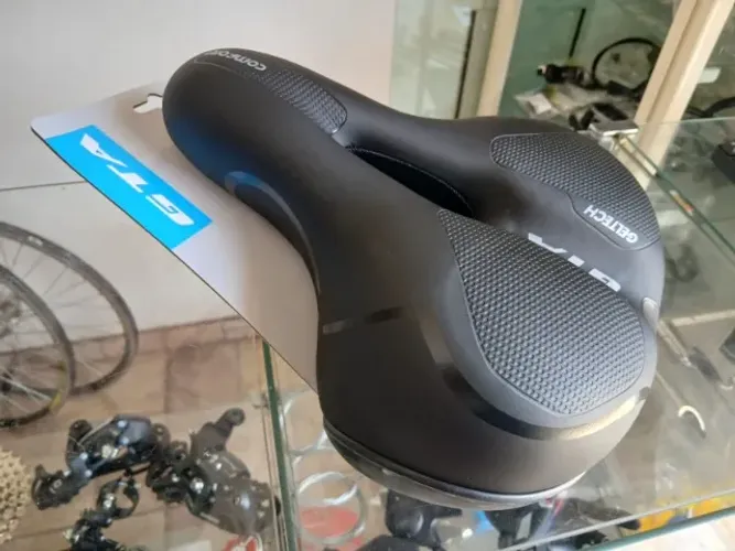 Selim Bicicleta Gta Comfort Gel Tech Refletor Elastomero