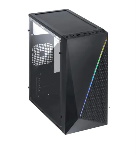 GABINETE GAMER VINIK MURK PRETO LATERAL ACRILICO
