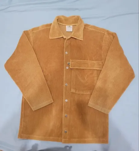 Jaqueta de Veludo Cotelê Laranja