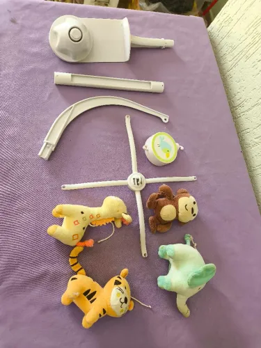 Mobile Para Berço De Bebe Musical Giratório Safari