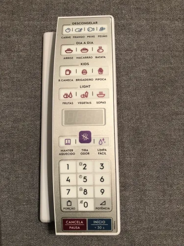 Membrana Painel Teclado Forno de Microndas Electrolux 34 lts mod ME044
