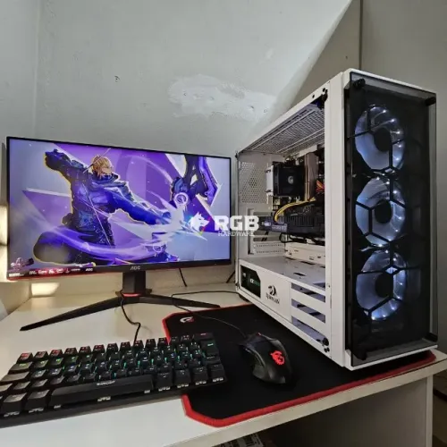 Pc Gamer Novo Completo - Ryzen 5 5500 + RTX 2060 6GB + RAM 16GB + SSD 512GB