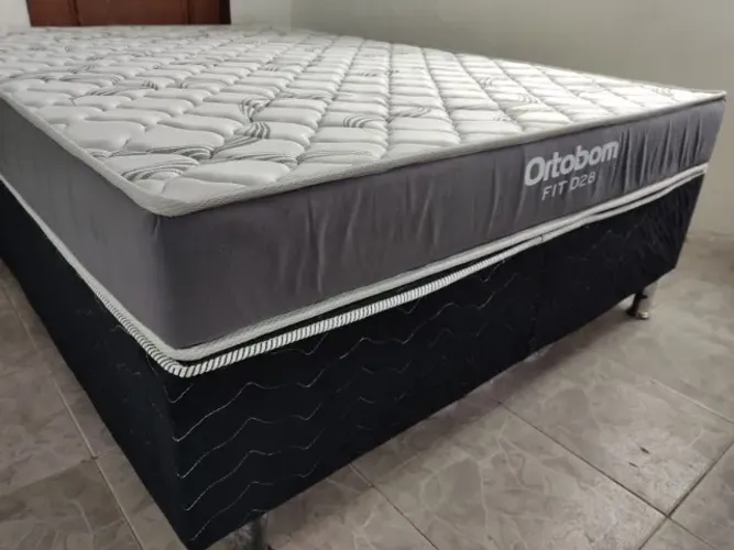 COLCHÃO CASAL ORTOBOM EM MALHA FRIA 100% ESPUMA FIT D28 DUPLA FACE