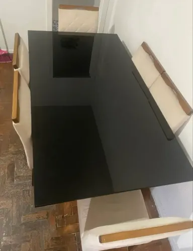 Mesa 6 lugares vidro