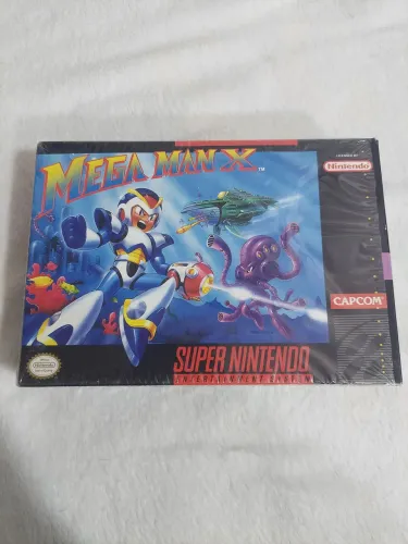 Fita super Nintendo mega man X snes 
