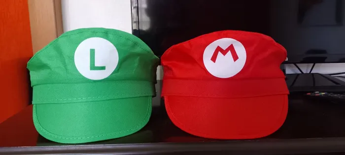 Chapéus Mario e Luigi - Cosplay