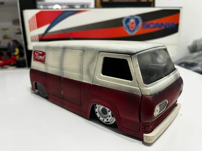 Miniatura Ford ecoline furgão custon 