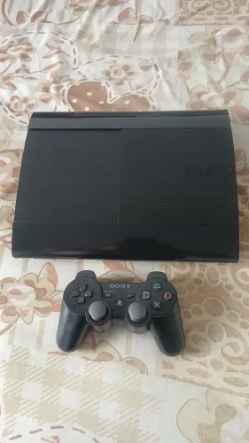 PS3 Super Slim 250G Desbloqueado lotado de jogos Impecável!