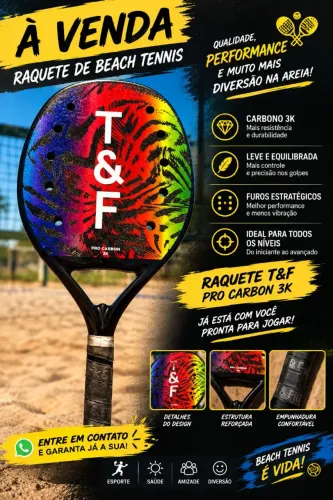 Raquete de beach tennis