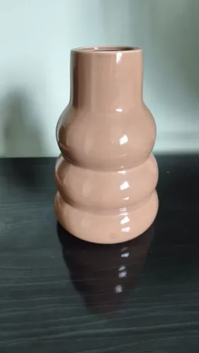 Vaso decorativo bege