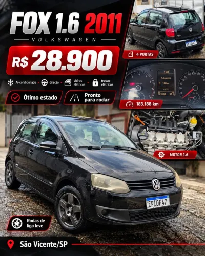 Volkswagen Fox 1.6 MI I Motion Total Flex 8V 5P 2011