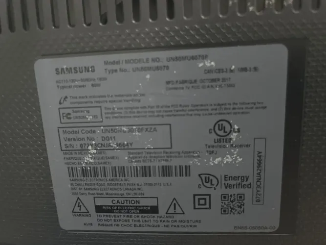 PARA PEÇAS - TV SAMSUNG 50POLEGADAS (LEIA)