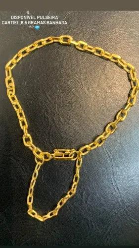 Pulseira cartiel banhda 9.5 gramas