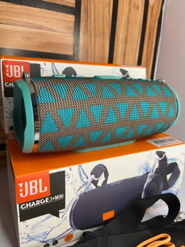 Caixa de Som portátil JBL Charge 3+mini - JBL verde menta personalizado