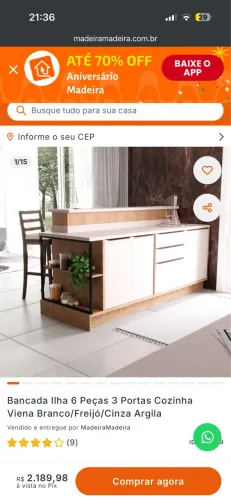 BANCA DE COZINHA CHIQUE