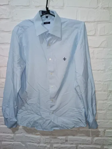 Camisa Social Dudalina Azul Bebê Masculina M