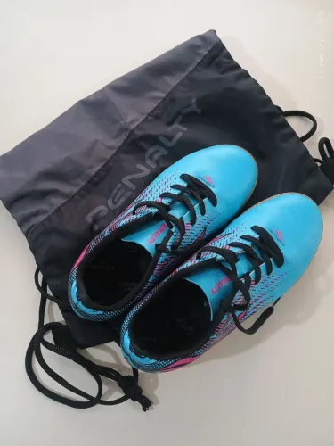 Chuteira Pênalty Tornado Futsal Tam 35 + BRINDE