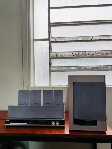 Home Theater Philips HTS3450 5.1 Completo c/ Controle + Subwoofer | 100% Funcional