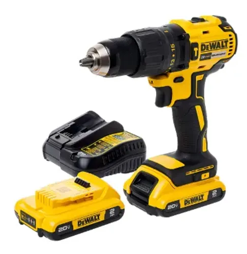 PARAFUSADEIRA E FURADEIRA DEWALT 2 BATERIAS E CARREGADOR E MALETA MAIS KIT 37 PÇS BITS