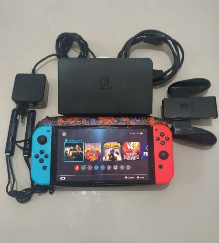 Nintendo Switch OLED novinho 64gb