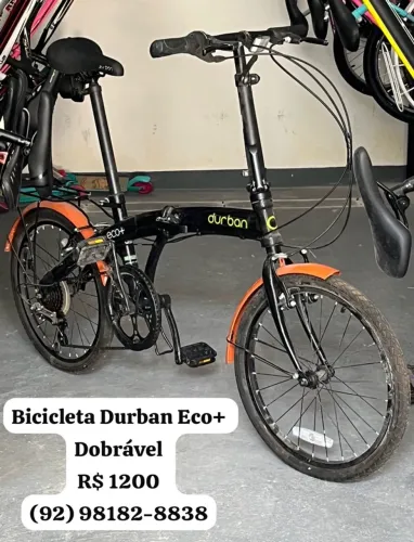 Bicicleta dobrável Durban eco+ preto
