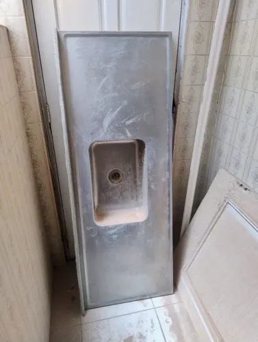 Bancada de cozinha inox com Cuba