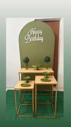 Kit mesas desmontáveis decoração 