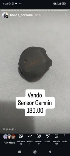 Sensor de velocidade e cadência Garmin 