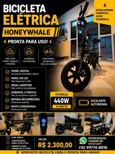 Bicicleta Elétrica Honeywhale