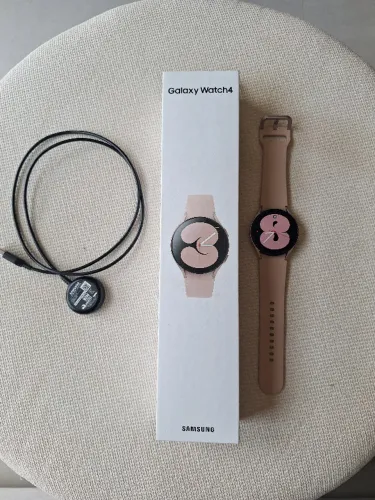 RELÓGIO SAMSUNG GALAXY WATCH4 40mm/LTE Rosê ORIGINAL com carregador e caixa