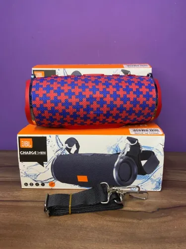 Caixa de Som  portátil JBL Charge 3+mini - JBL vermelho personalizado