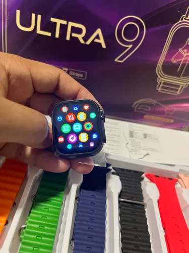 SmartWatch Relógio inteligente Ultra 9 com 7 pulseiras
