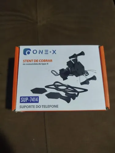 Suporte de celular com carregador para moto