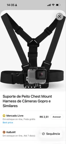 Utensílios para Gopro